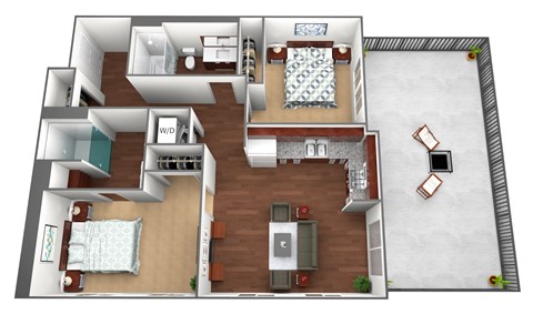 Sibley Floorplan at Liffey on Snelling, St. Paul